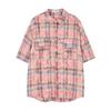Summer New Casual Five Quarter Sleeved Shirt Oversized Loose Couple Five Quarter Sleeved Short Sleeved Shirt For Men And Women