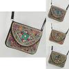 Ethnic Style Small Pu Crossbody Bag With Inner Phone Pocket For Women