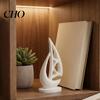 Modern Geometric Sailboat Mini 3D Printed Figurine Nautical Coastal Boat Living Room Accent Sculpture for Home Office Mantel Bookshelf Decor