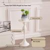 Light Luxury Cream Style Rock Slab Flower Stand