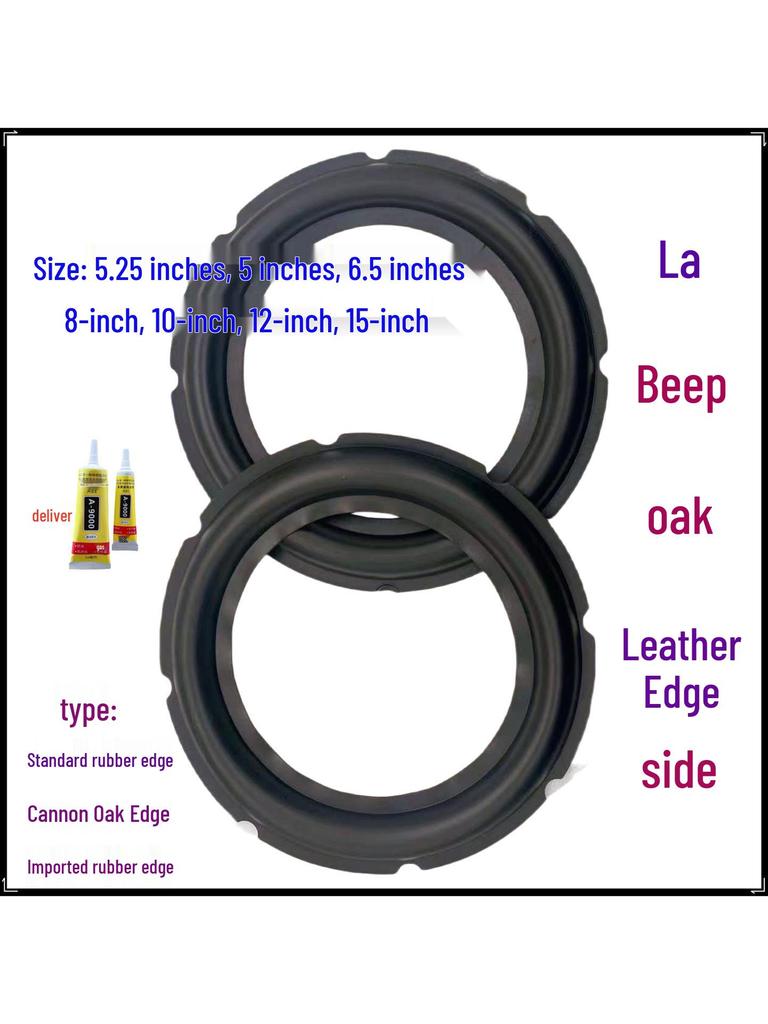 6.5" 8" 10" Speaker Subwoofer Rubber Edge Ring Accessories