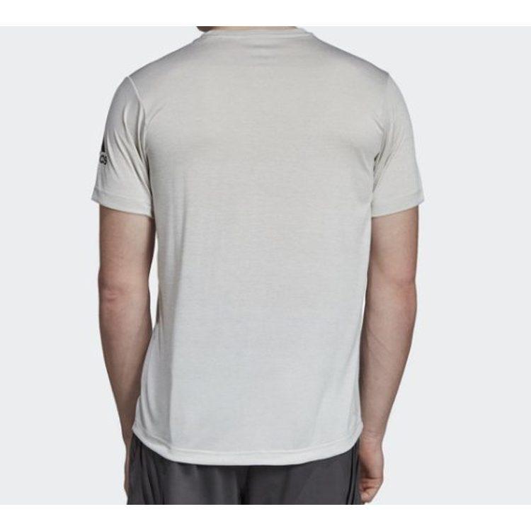 adidas Футболка мужская серая с белым DY9605