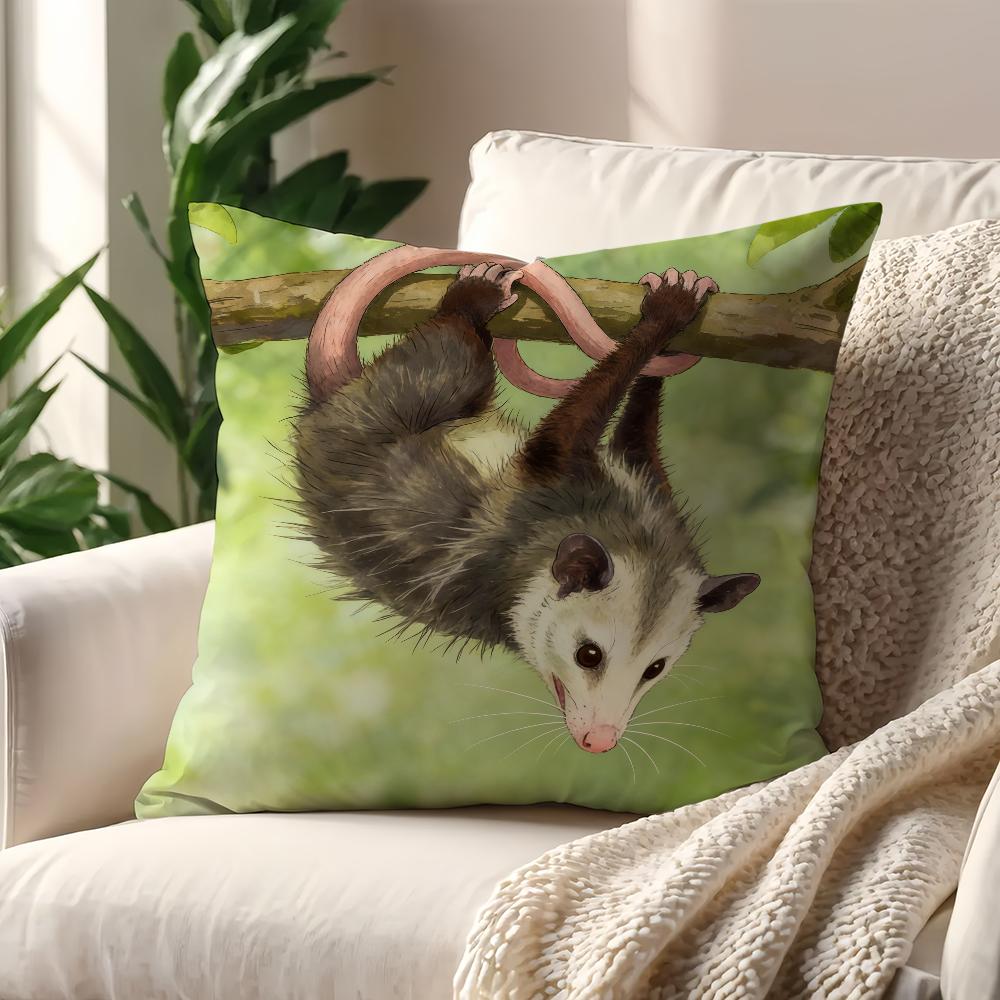 Современная наволочка с опоссумом Лучшая для домашнего офиса Кофейная подушка Декоративная печать для дивана Комната Магазин Автомобиль Скандинавская простота Хит