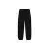 Li Ning Sports Fashion Series Solid Color Zipper Pocket Design Elastic Waist Cuffed Casual Pants Men Bottoms Black AKLSF57-4