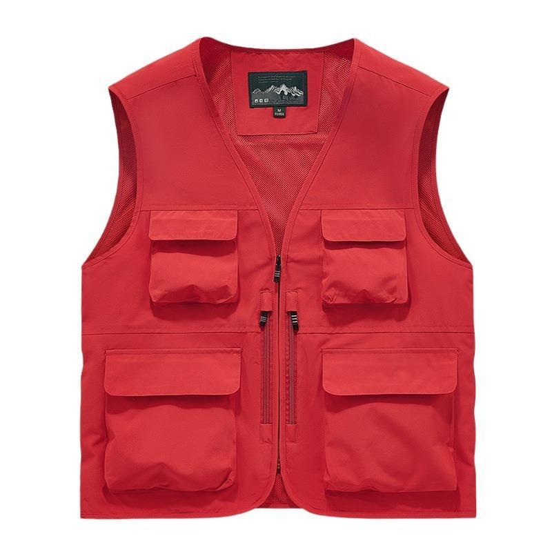 New Vest Workwear Multi-pocket Vest Men's Thin Outdoor Vest Outdoor Sports Vest Vest Vest