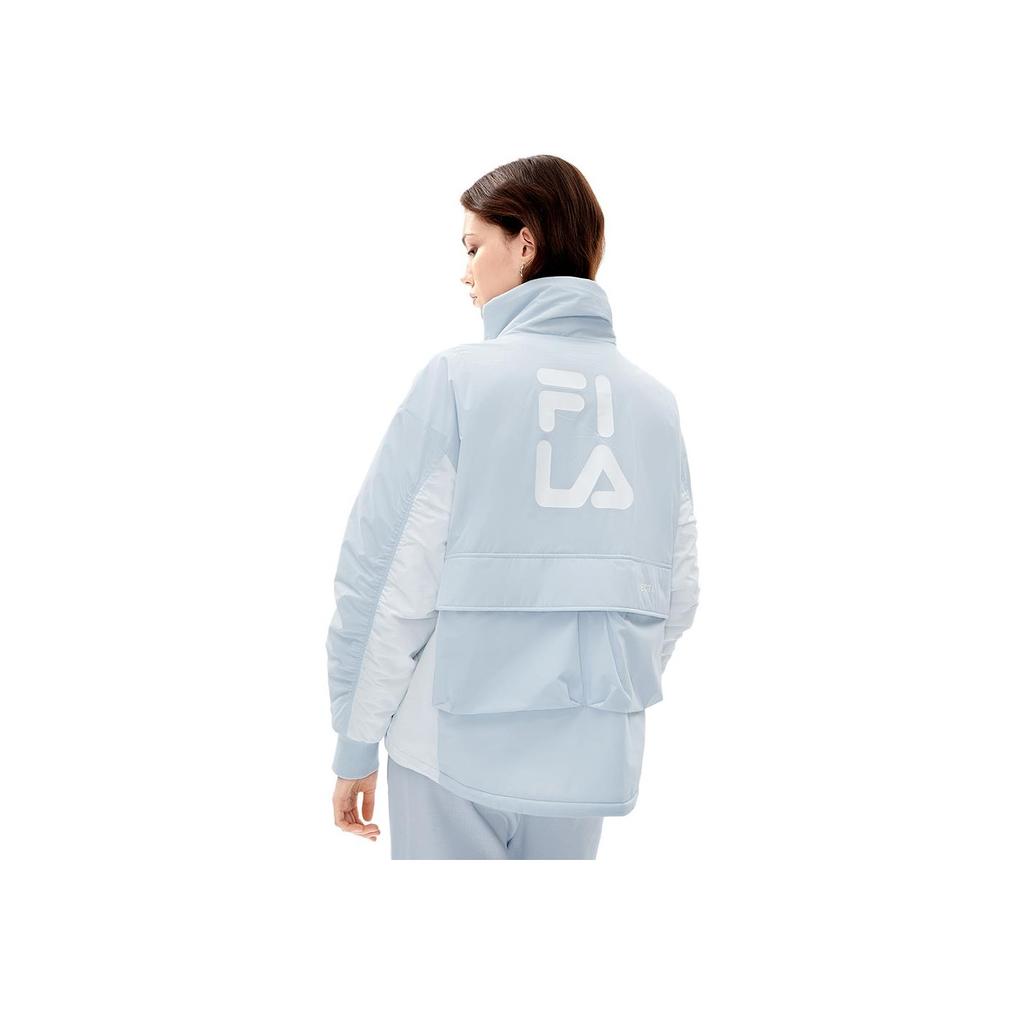 Fila Функциональная теплая хлопковая куртка с длинным рукавом и логотипом Женские куртки Солнечно-синий F11W249918F-LB