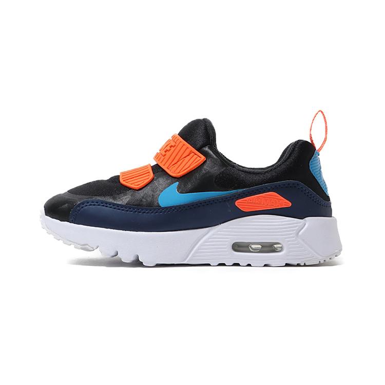 Nike Кроссовки Air Max 90 для детей Черно-оранжево-синие для детей от 3 до 7 лет 881927-020