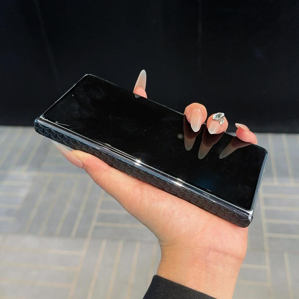 Чехол для Huawei Mate X7/X6/X5/X3 Кубический Центральная Ось Роскошная PU Кожа Магнитная Беспроводная Зарядка Защитная Задняя Крышка Оболочка