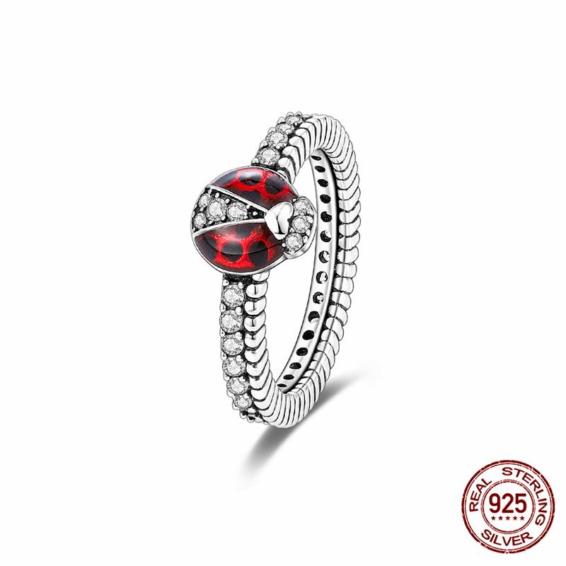 Абсолютно новое 100% подлинное 925 серебряное женское кольцо оригинальное сердце корона розовое золото кристалл обручальное кольцо годовщина свадьбы ювелирное изделие