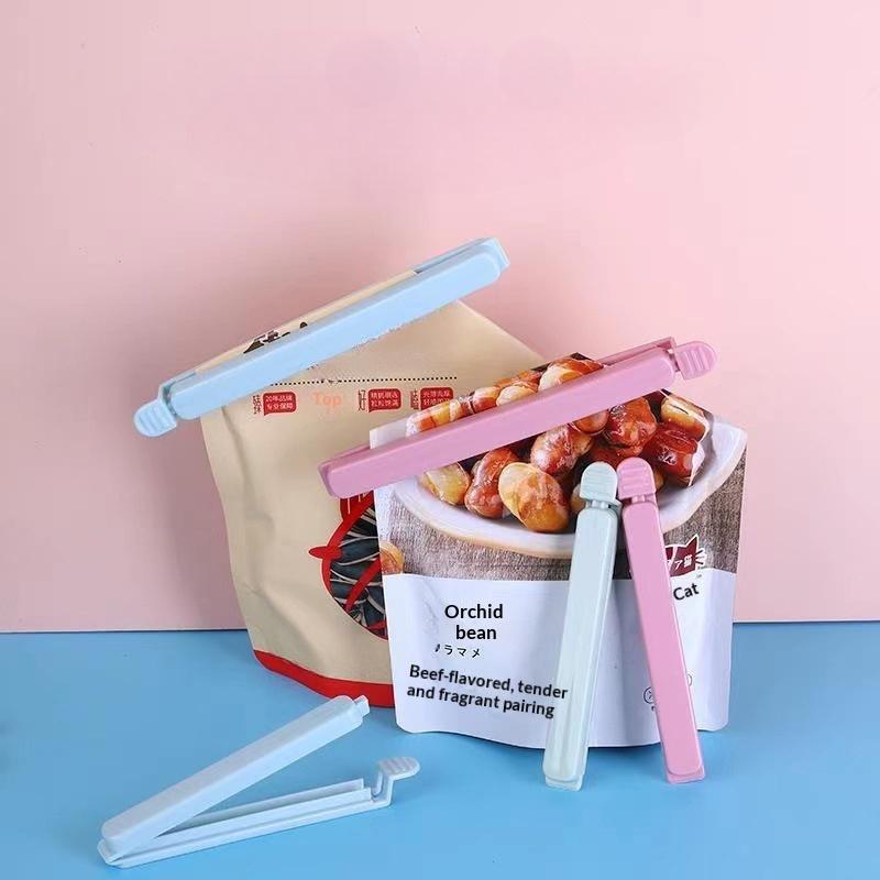 10 шт. Зажимы для запечатывания пищевых пакетов Пластиковые цветные зажимы для пакетов Для кухни Закусок Кофе Картофельных чипсов Пакет для хранения продуктов