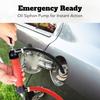 Vila Multi-use Manual Fuel Transfer Pump Kit - Portable Water & Gas Siphon, 15" Siphon Hose, Liquid Transfer for Automotive, Rain Barrels & Water