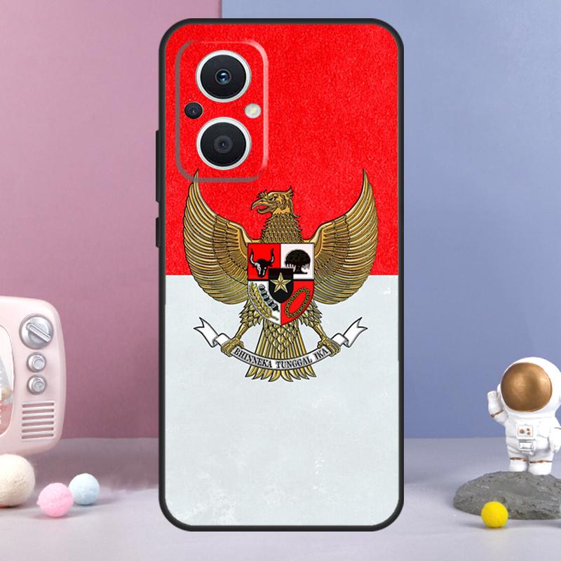 Чехол-карта с флагом Индонезии для OPPO Reno 10 Pro 4 5 6 7 8 Lite 8T 4Z 5Z OPPO Find X3 Neo Lite X2 X5 X6 Pro