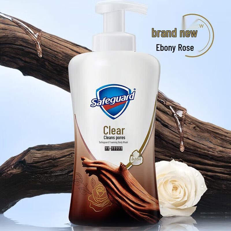 Safeguard Глубокое Очищение Эбони Роза Пенка для Мытья Тела, 500 г