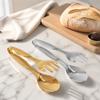 2 PCS Stainless Steel Food Clips Gold Silver Salad Tongs Practical Buffet Tongs  Pastry Buffet