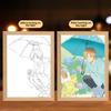 23см/9.06дюйма Аниме Фигурка Тетрадь Дружбы Нацумэ Фоторамка со световой живописью Ночная периферия Настольная лампа Коллекционные подарки