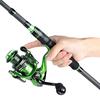 Комбинированные удочки Телескопическая удочка 14BB Металлическая спиннинговая катушка Удочки для ловли окуня и форели