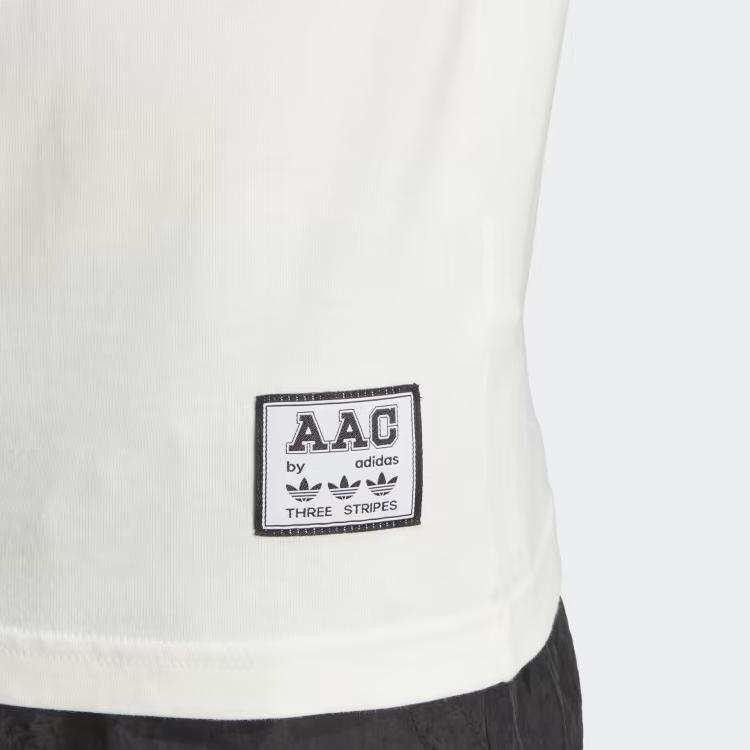adidas Футболка Originals Allover Print с круглым вырезом и коротким рукавом, мужские топы белого цвета IM4571