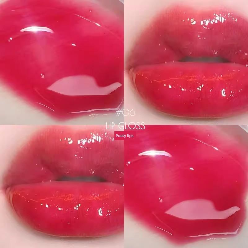 It's so Soft! Lip Oil Uuny Transparent Lip Gloss for Summer, Moisturizing and Hydrating, Mirror-Like Jelly Glass Lips for Students