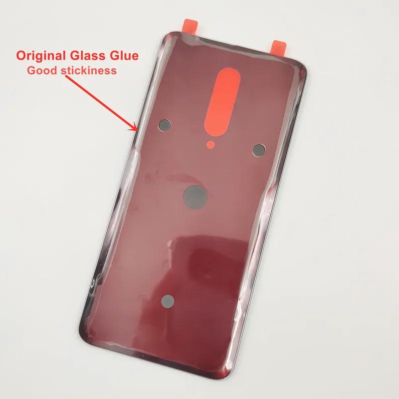Стеклянная крышка аккумулятора для OnePlus 7 Pro Задняя крышка Корпус Панель + Оригинальная клейкая наклейка ЛОГОТИП