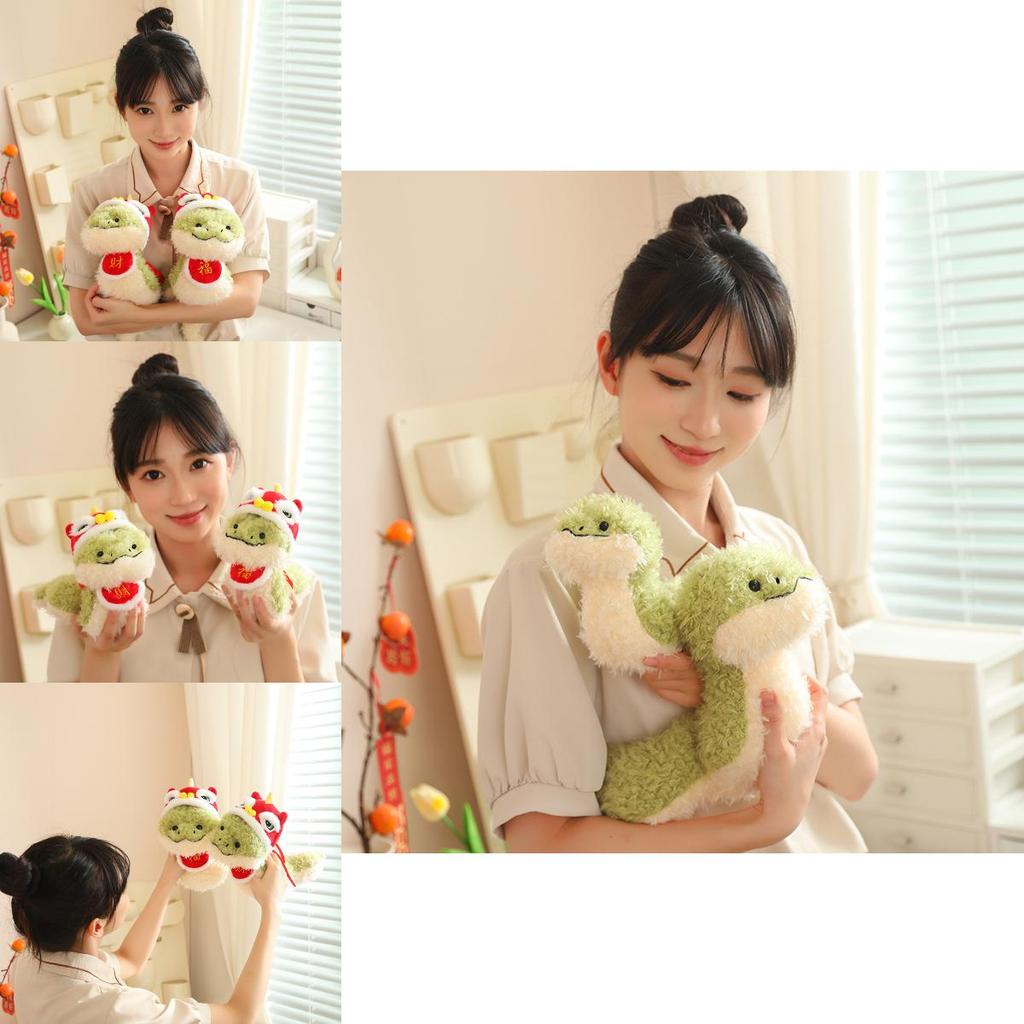 Adorable Snake Plush Toy 2025 Zodiac Year Lucky Gift Soft Cute Stuffed Animal