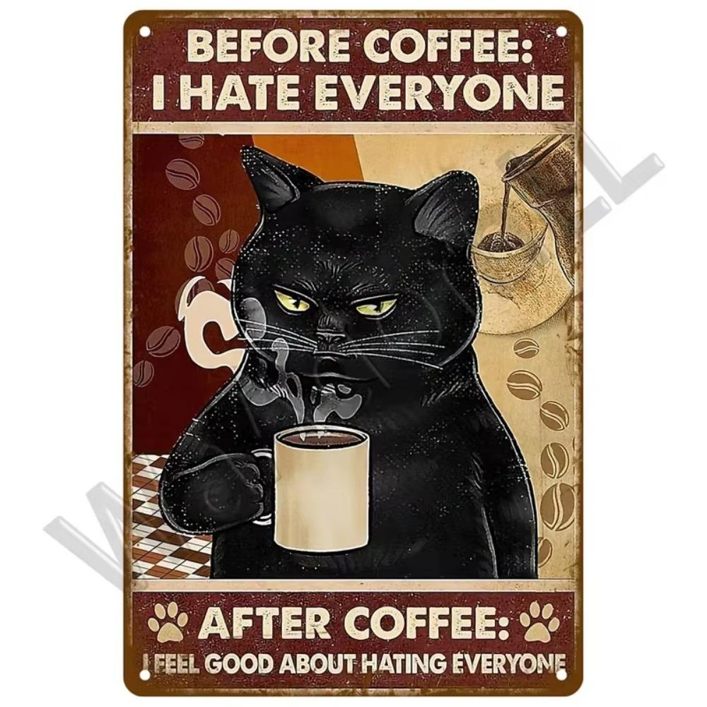 DORA Tin Sign Coffee Tin Sign Posters Wall Decorations Vintage Cafe Retro Club Pub Bar Painting Home Decor Friends Wall Art