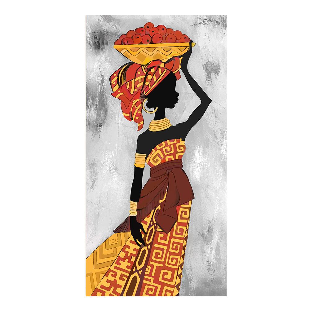 Африканская Чернокожая Женщина Холст Живопись Винтажное Настенное Искусство Отпечатки Фигур Для Гостиной Дома Комнаты Настенные Декоративные Картины