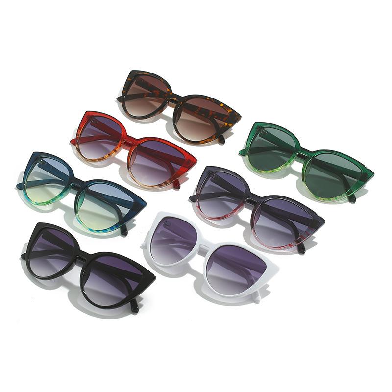 Солнцезащитные очки «кошачий глаз», простые очки, уличные солнцезащитные очки для женщин