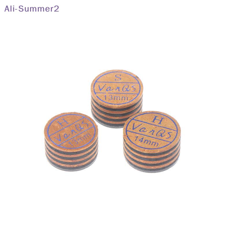 {Summer2} {Summer2} 8-слойный кожаный наконечник для бильярдного кия с прозрачной подложкой 13 мм/14 мм Класс S/M/H Наконечник для кия для настольного тенниса