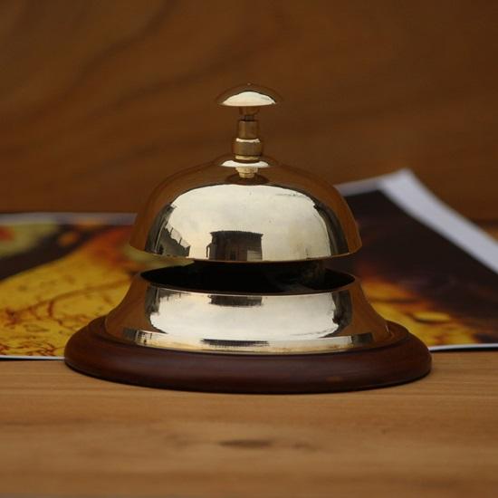 12,7 см Латунный Элегантный Отельный Колокольчик Цветочный Орнамент Колокольчик Настольный Колокольчик Стиль Ар-деко Колокольчик Офисная Идея для Подарка Ресепшн Колокольчик