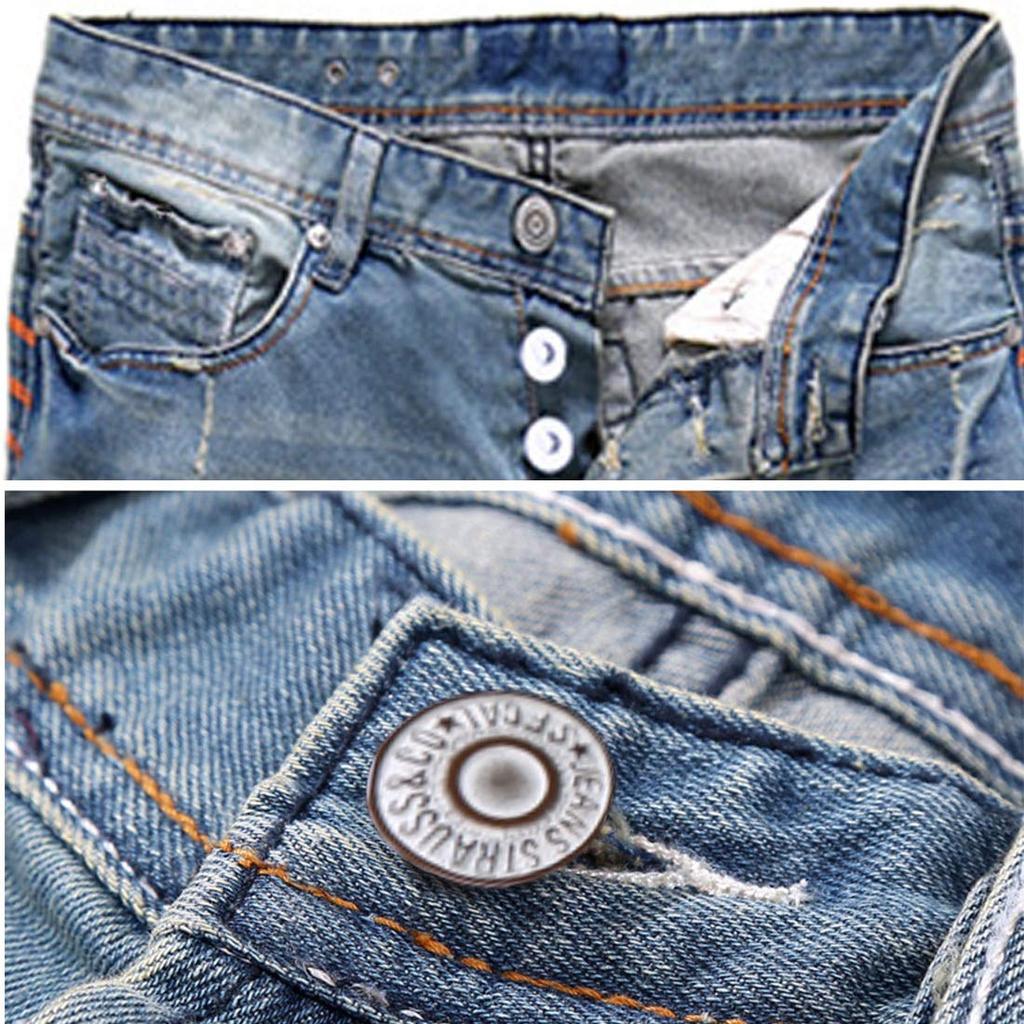 Мужские джинсы Laquest Прямые зауженные с эффектом потертости (Размер 38 (Талия 100см))