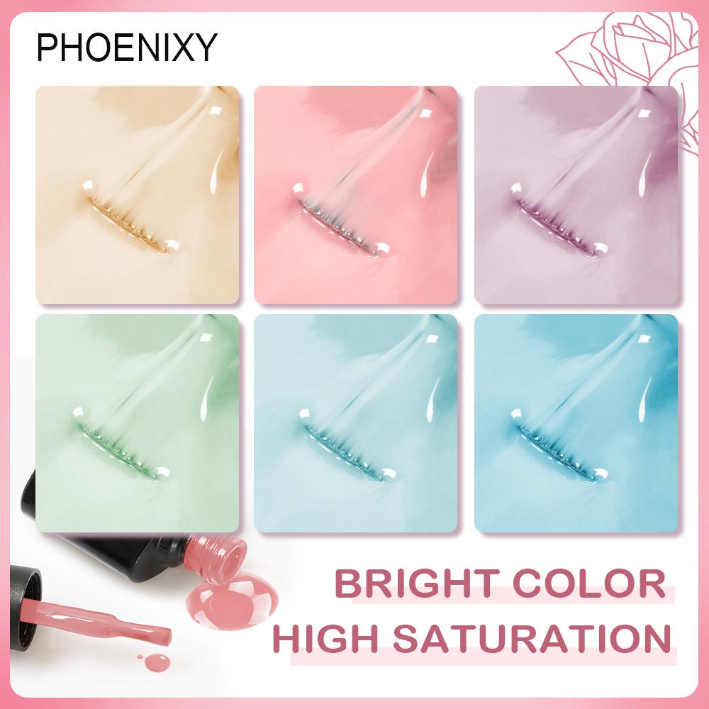 PHOENIXY 10 мл Гель-лак Полуперманентный Гель-лак Цвет Замачиваемый УФ LED Гель Материал для Нейл-арта