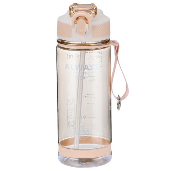 800ml Straw Cup Fadeless Practical PC Eco-friendly Fashion Water Bottle School