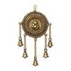 Декоративная латунная подвеска Ганеша с 5 колокольчиками, Lord Ganesha Decorative Brass Hanging with 5 Bells,