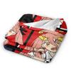 Power comic anime Blanket Chainsaws Mans Warm Soft Graphic Plush Throw Blanket For Bedroom Travel Flannel Bedspread Bed Cover