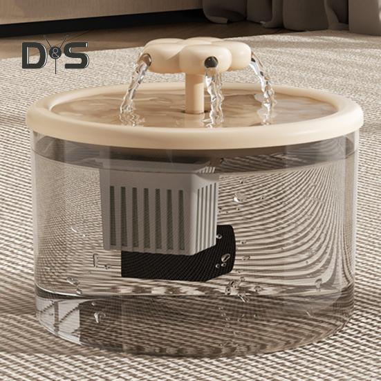 1,5 л фонтанчик для кошек автоматический питьевой фонтанчик для домашних животных тихий диспенсер для воды для домашних животных с прозрачным резервуаром для домашних кошек и собак