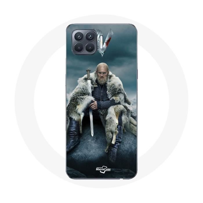 Coque pour Oppo A93 - Vikings - Ragnar Lothbrok - Gris - Rigide - Protection
