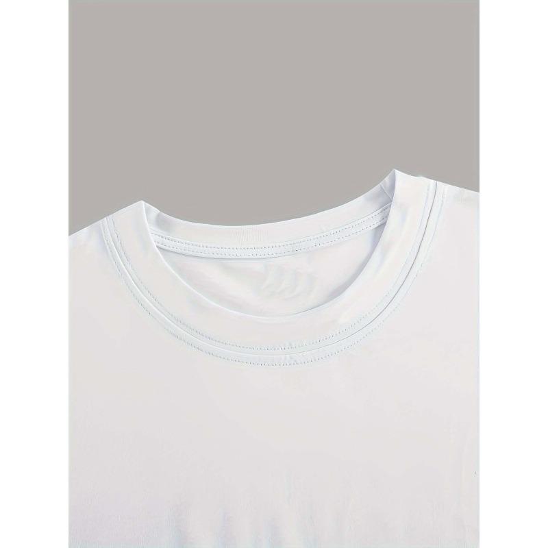 [Women's Graphic T-Shirt] Women's "Wife of the Party" Graphic T-Shirt - Casual White Crew Neck, Machine Washable, Perfect for Weddings & Celebrations