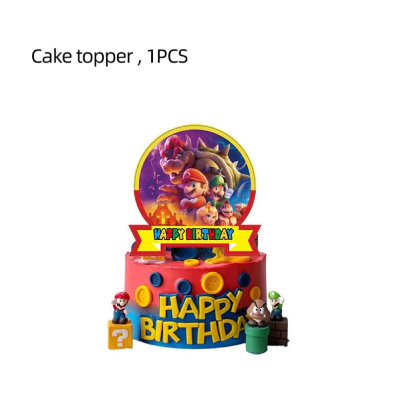 Mario Movie Kids Birthday Party Decoration Banner Tableware Supplies