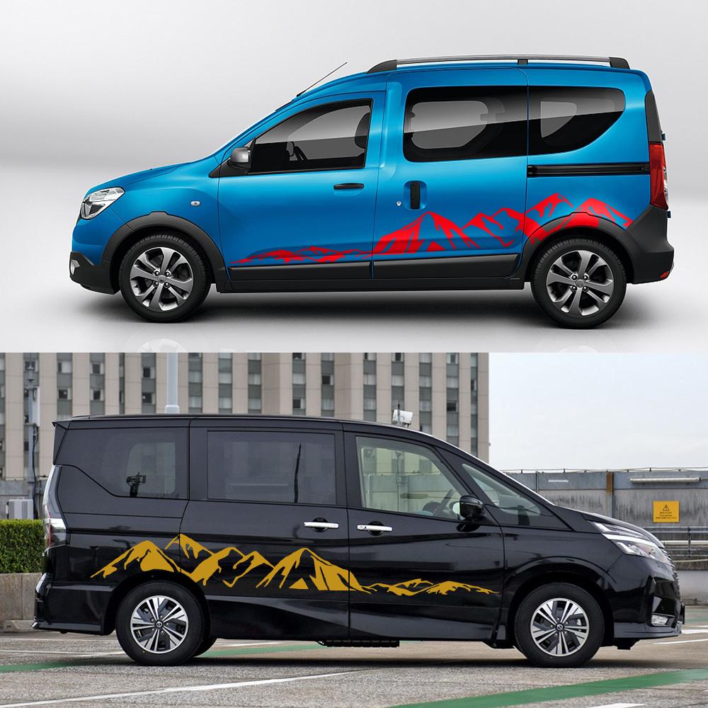 Наклейки на фургон для Renault Dacia Dokker Camper, автомобиль «сделай сам», полосы на боковые двери, графика, виниловые декоративные наклейки, автотюнинг