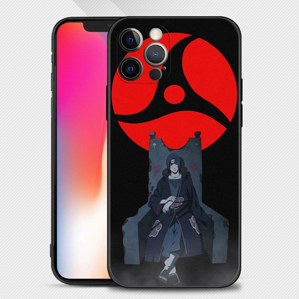 Чехол для Apple iPhone 13 12 11 Pro Max 13 12 Mini XS Max XR X 7 8 6 6S Plus 5 5S SE 2020 Аниме Узумаки Наруто Красный Учиха Саске