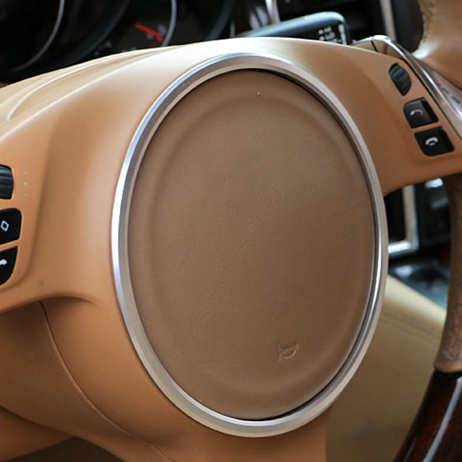 Автомобильное украшение на руль, кольцо, наклейка, Стайлинг для Porsche Cayenne Macan Panamera 718 911, аксессуары для интерьера