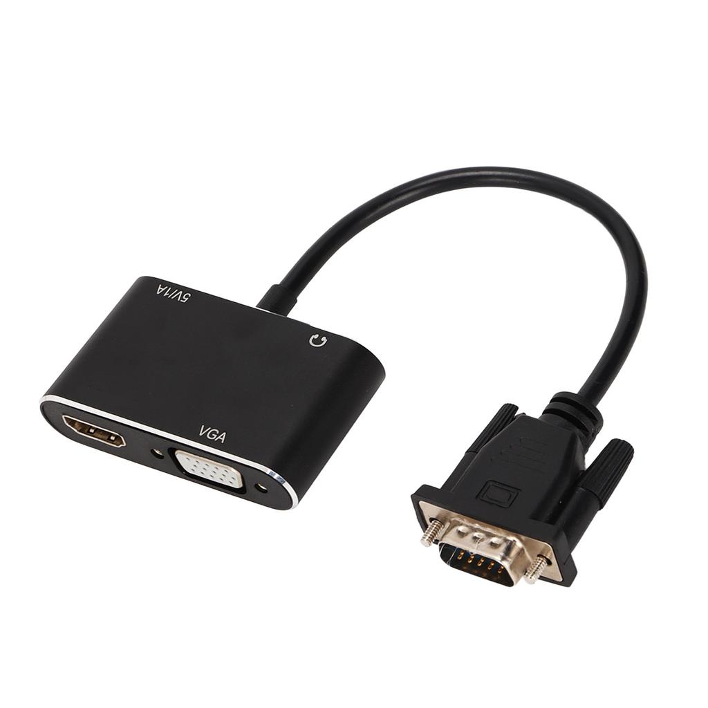 Разветвитель 2 в 1 VGA на VGA Адаптер Мультимедийного Интерфейса Высокой Четкости Высокое Разрешение Стабильные Компьютерные Аксессуары