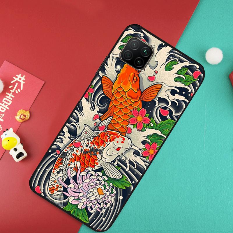 Чехол Ying Yang Koi Fish для Huawei Nova Y73 Y70 Y72 Y60 Y90 Y61 Y91 8i 7i 11i 12i 12s 9 10 SE P20 P30 P40 Lite