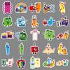 50 листов обучающих наклеек Numberblocks для телефонов и бутылок для воды