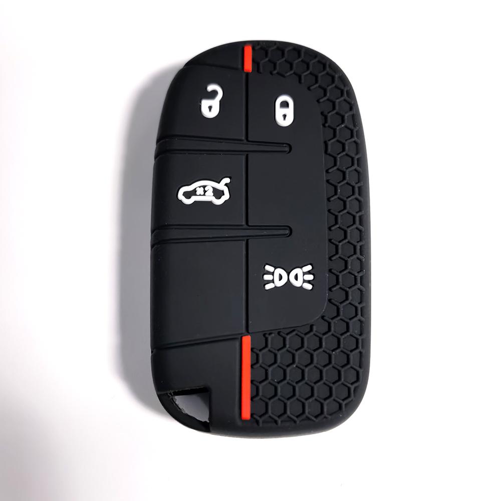 Чехол-брелок для автомобильного ключа с 4 кнопками Для Jeep Renegade Compass Grand Cherokee Для Chrysler 300C Wrangler Dodge Аксессуары