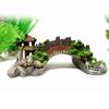 Aquarium Ornament Bridge Resin Rockery Fake Rock Bridges Pavilion Tree Landscape Fish Tank Decoration
