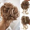 Synthetic Hair Bun Wavy Messy Scrunchies Bun Claw Clip In Hair Extension Updos Hairpieces for Women Chignons