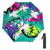 1 шт. Автоматический зонт с ветрозащитной конструкцией и защитой от УФ-лучей для путешествий, использования на открытом воздухе, со стильным граффити-дизайном