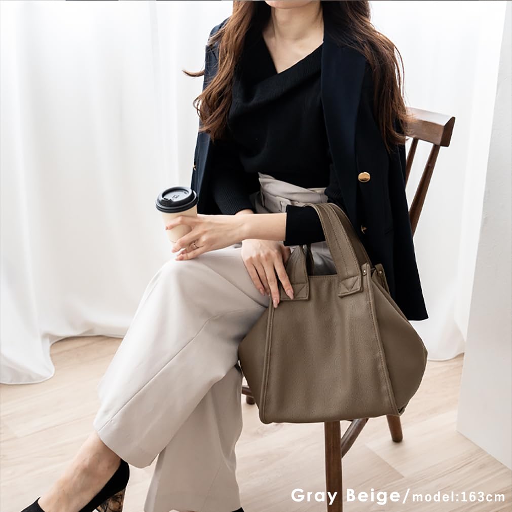 Женская квадратная сумка-тоут VITAFELICE 3-в-1, sib-20054p (Серый Бежевый)