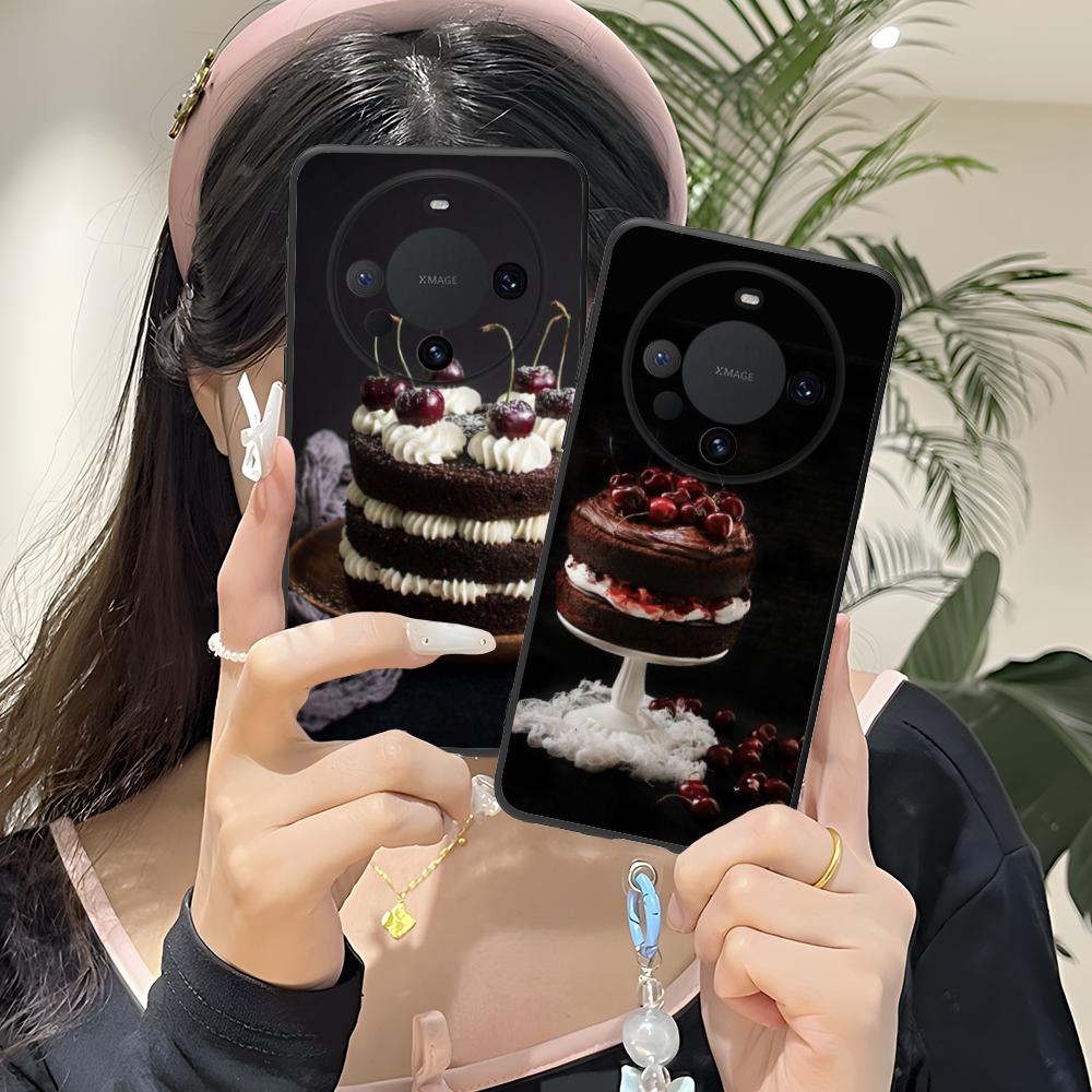 Чехол для мобильного телефона 'Шварцвальдский торт' для Huawei Mate 60 50 40 30 20 10 Pro Plus Lite E 5G Цветной Печатный Чехол Роскошный Красивый